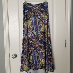 LuLaRoe XXS Multicolored Maxi Dress